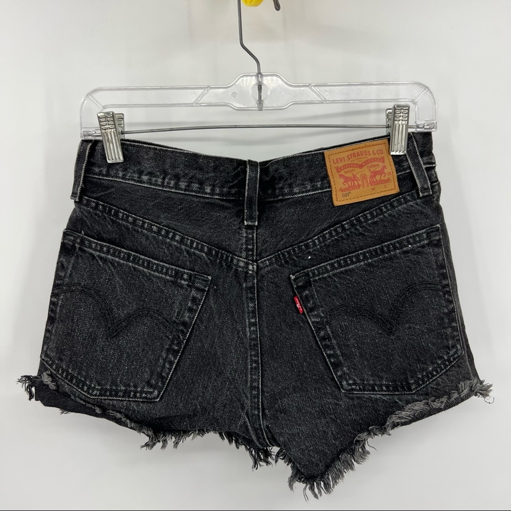Levi's Black 501 Jean Shorts 26